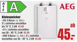 B1 Discount Baumarkt AEG Kleinspeicher Angebot
