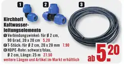 B1 Discount Baumarkt Kirchhoff Kaltwasser leitungselemente Angebot