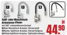 B1 Discount Baumarkt Spül oder Waschtisch Armaturen Flexo Angebot
