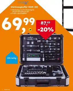 Globus Baumarkt WOODSTAR Werkzeugkoffer MWK 235 Angebot