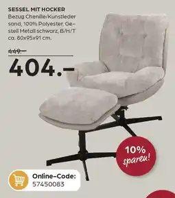 Möbel Buss Sessel mit hocker Angebot