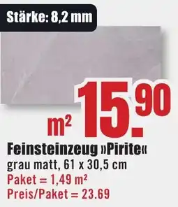 B1 Discount Baumarkt Feinsteinzeug Feinsteinzeug >>Pirite<< Angebot
