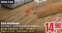 B1 Discount Baumarkt Click-Vinylboden Holz-Dekore Angebot