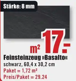 B1 Discount Baumarkt Feinsteinzeug Basalto Angebot