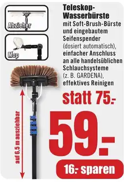 B1 Discount Baumarkt Teleskop- Wasserbürste Angebot