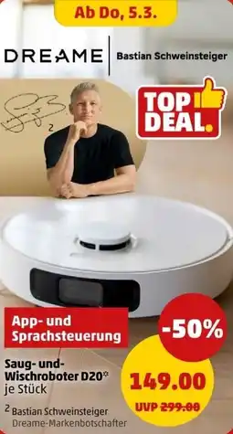 PENNY DREAME Saug-und- Wischroboter D20 Angebot