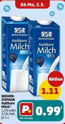 PENNY WEIHENSTEPHAN Milch Angebot