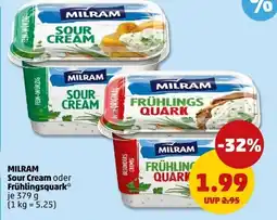 PENNY MILRAM Sour Cream oder Frühlingsquark Angebot