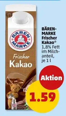 PENNY BÄREN- MARKE Frischer Kakao Angebot