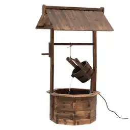 Netto Marken-Discount Outsunny Brunnen Tannenholz Angebot