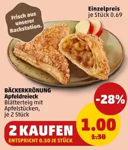 PENNY BÄCKERKRÖNUNG Apfeldreieck Angebot
