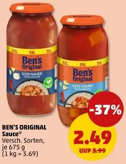 PENNY BEN'S ORIGINAL Sauce Angebot