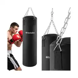 Netto Marken-Discount tectake Boxsack, gefüllt, hängend, 28 x 105 cm, inklusive Karabinerhaken Angebot