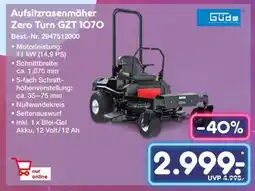Netto Marken-Discount Aufsitzrasenmäher Zero Turn GZT 1070 Angebot