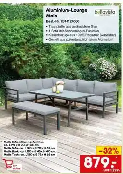 Netto Marken-Discount Aluminium-Lounge Maia Angebot