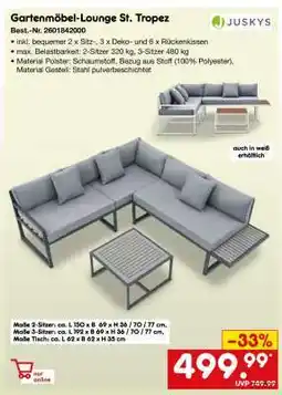 Netto Marken-Discount Gartenmöbel Lounge St. Tropez Angebot