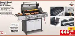 Netto Marken-Discount Edelstahl-Gasgrill „Long Beach“ Angebot