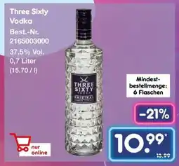 Netto Marken-Discount Three Sixty Vodka Angebot