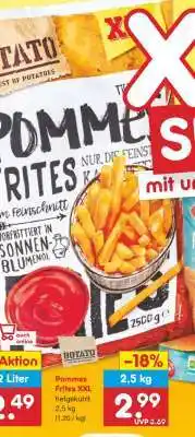 Netto Marken-Discount Pommes Frites XXL tiefgekühlt Angebot