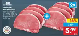 Netto Marken-Discount Schweine-Minutensteaks Angebot