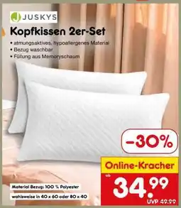 Netto Marken-Discount Kopfkissen 2er-Set Angebot