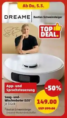 PENNY Saug- und Wischroboter D20 Angebot