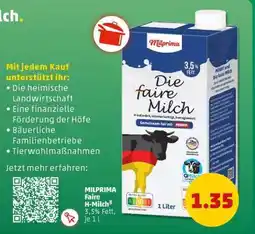 PENNY MILPRIMA Faire H-Milch³ Angebot