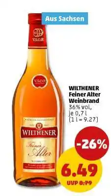 PENNY Wilthener Feiner Alter Weinbrand Angebot