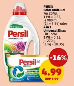 PENNY PERSIL Color Kraft-Gel oder 4 in 1 Universal Discs Angebot