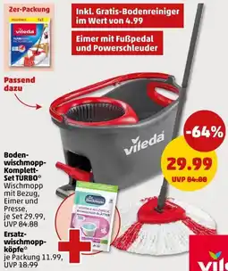 PENNY vileda Boden- wischmopp- Komplett- Set TURBO Angebot