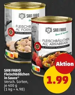 PENNY SAN FABIO Fleischbällchen in Sauce Angebot