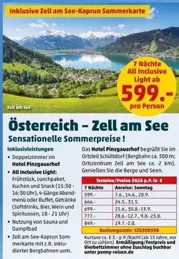 PENNY Österreich - Zell am See 7 Nächte Angebot