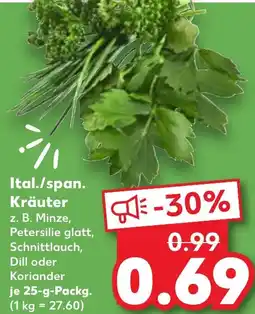 Kaufland Ital./span. Kräuter Angebot