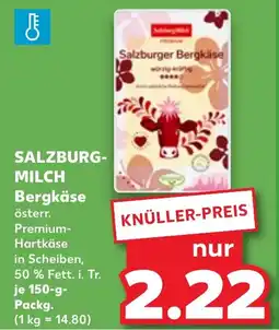 Kaufland SALZBURG- MILCH Bergkäse Angebot