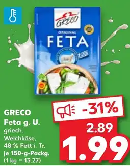 Kaufland GRECO Feta g. U. Angebot