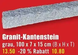 B1 Discount Baumarkt Granit-Kantenstein Angebot