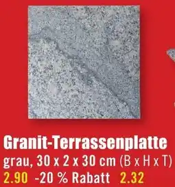 B1 Discount Baumarkt Granit-Terrassenplatte Angebot