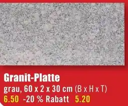 B1 Discount Baumarkt Granit-Platte Angebot