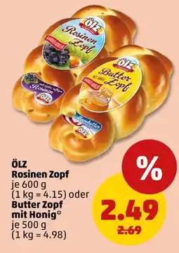 PENNY Ölz rosinen zopf Angebot