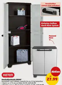PENNY Keter haushaltsschrank linear hoch Angebot