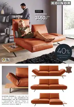 Kabs Polsterwelt Koinor 2,5-sitzer phoenix ii Angebot