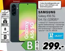 MEDIMAX SAMSUNG Galaxy A56 5G Ent. Ed. (128GB) Angebot