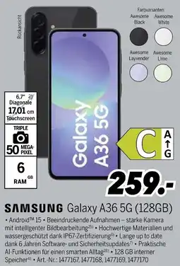 MEDIMAX SAMSUNG Galaxy A36 5G (128GB) Angebot