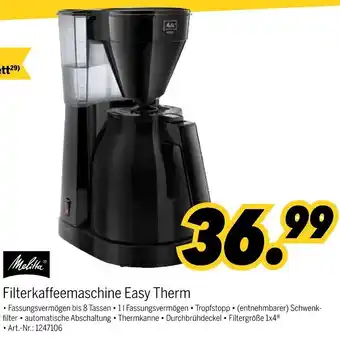 MEDIMAX Melitta Filterkaffeemaschine Easy Therm Angebot