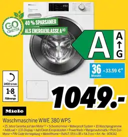 MEDIMAX Miele Waschmaschine WWE 380 WPS Angebot