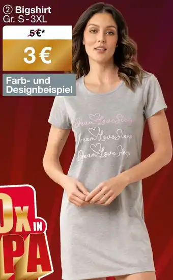Woolworth Bigshirt Angebot
