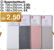 Woolworth Spannbetttuch Angebot