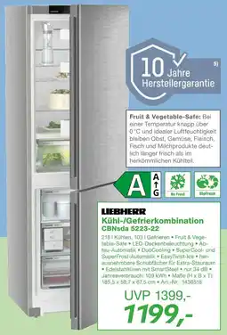 EP LIEBHERR Kühl-/Gefrierkombination CBNsda 5223-22 Angebot