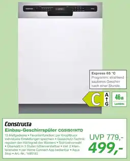EP Constructa Einbau-Geschirrspüler CG5IS01HTD Angebot