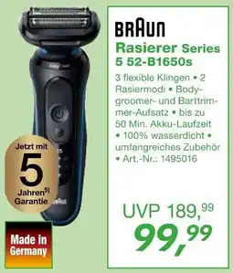 EP BRAUN Rasierer Series 5 52-B1650s Angebot